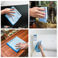 Vente en gros d'usine - Lingettes en microfibre 40x40cm, légères, séchage rapide, 300gsm, chiffon en microfibre pour le nettoyage de la cuisine et du verre