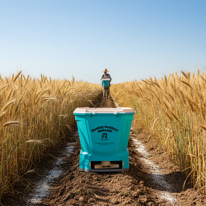 Distributeur portatif d'aliments pour étangs de pisciculture, épandeur d'<span class=keywords><strong>engrais</strong></span>, machine d'alimentation pour homards, outil d'apport en nourriture pour ferme et jardin - Product Image 6