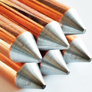 銅クラッド鋼製グラウンドロッド高力銅保税アースロッド雷保護システム用 - Product Image 3