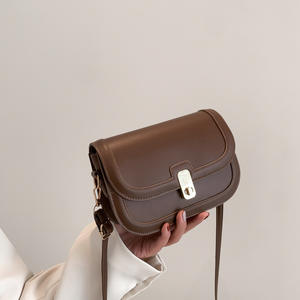 Nouveau Sac Bandoulière Tendance 2026 en Cuir Véritable Style Vintage avec Fermeture Éclair et Petit Compartiment Carré – Sac à l'Épaule Populaire - Product Image 4