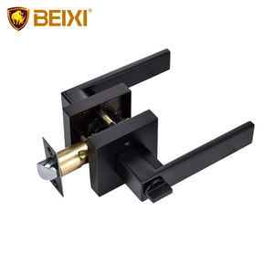 Matt Đen Kẽm hợp kim cửa xử lý khóa thiết lập ngón tay cái lần lượt nội thất khóa Knob NỘI THẤT PHÒNG Cửa Khóa xử lý thiết lập - Product Image 1