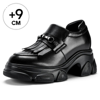 Mocassins décontractés pour femmes, respirants, rehaussants de 9 cm, vente en gros directe usine