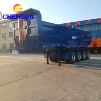 Semi-remorque à benne basculante, 4 essieux, 40 m3, 60 tonnes, 70 tonnes