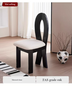 2025 nouvelle chaise de salle à manger en bois massif avec dossier Design <span class=keywords><strong>scandinave</strong></span> médiéval rétro meubles décontractés pour la maison salles à manger salons - Product Image 5