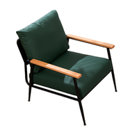 Chaises de salon, canapés, chaises avec accoudoirs, ressorts de style simple pour la lecture de loisirs, bars, cafés Cuir durable PU