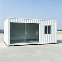 Kiosque préfabriqué moderne SKYLINE à montage rapide avec auvent battant, cuisine extérieure modulaire, stand de restauration
