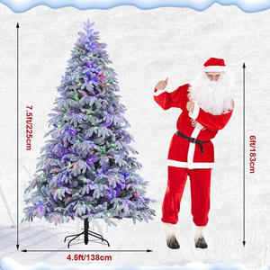 <span class=keywords><strong>Prix</strong></span> de gros : Arbre de Noël artificiel floqué vert de <span class=keywords><strong>2</strong></span>,7 m avec 10 fonctions lumineuses, en PE et PVC mélangés, pour décoration de Noël - Product Image 3