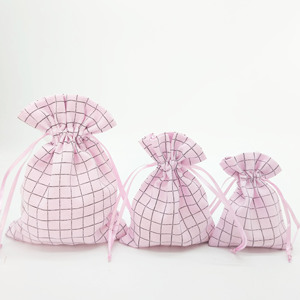 Sac cadeau en tissu à cordon Sanas Professional Designer pour anniversaire et baby shower, prix d'usine, choix populaire - Product Image 3