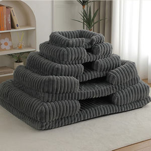 Küçük Büyük 40cm <span class=keywords><strong>120cm</strong></span> Gri Siyah Evcil Hayvan Ürünleri Modern Memory Foam Kedi Köpek Yatağı Isıtmalı Minder Yatak - Product Image 2