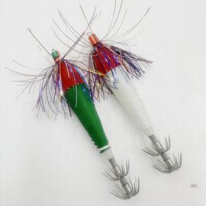 Japonés <span class=keywords><strong>EGI</strong></span> calamar Jig anzuelo pesca TOTO <span class=keywords><strong>Sutte</strong></span> señuelos madera Camarón cebos luminosos calamar tela anzuelos resplandor <span class=keywords><strong>EGI</strong></span> camarón - Product Image 1