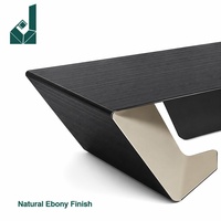 Bureau de direction JQYX moderne et luxueux avec placage en bois naturel de qualité supérieure pour PDG, Président, suite de bureau d'entreprise