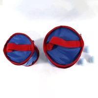 컴팩트 화이트 PU 골프공 보관 가방 19x15x15cm 투피스 디자인 간편 휴대용 오거나이저