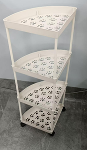 ชั้นเก็บของเข้ามุมแบบมีล้อลากชั้นเก็บของในห้องน้ำชั้นห้องนั่งเล่นตะกร้าขนมขบเคี้ยวแบบกลิ้งได้ - Product Image 6