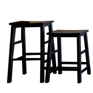 Taburete superior de madera maciza de primera calidad de 29 \ "Material natural de fácil cuidado y resistente Categoría de producto Taburetes y otomanos - Product Image 3