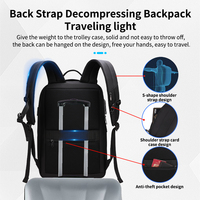 Sac à dos pour homme Sac à dos pour voyage d'affaires Sac pour ordinateur portable Sac pour ordinateur 16 "TSA Customs Lock Anti-theft Waterproof Leisure Street