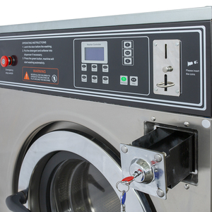 Commercial Coin Operated Laundry Washing Equipment Coin Or Card Washing Machine With Dryer