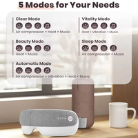 Produits les plus vendus 2024 améliorer la qualité du sommeil masseur oculaire intelligent chauffage vibrant appareil de beauté des yeux Bluetooth musique