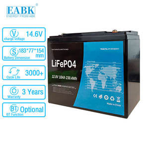 Port USB untuk daya portabel, berkemah luar ruangan, cadangan darurat rumah 12.8V 18Ah 230.4Wh EBAK Lifepo4 sel baterai Lithium - Product Image 1