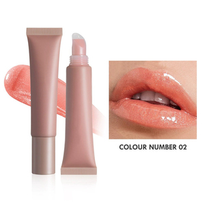 Bálsamo labial vegano de marca privada de tendencia superior Brillo labial <span class=keywords><strong>extra</strong></span> brillante con ingredientes herbales hidratantes Líquido de tamaño de viaje - Product Image 3