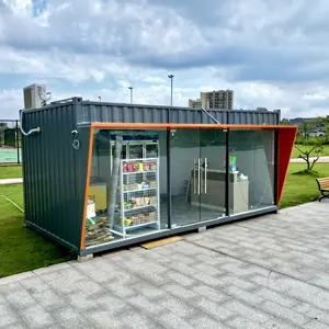 Mobile Container Restaurant Coffee Shop Portable Juice Bar Interior Design / Shipping Container Mobile Restaurant