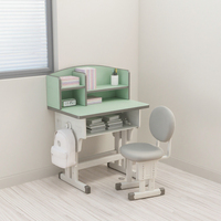 Ensemble de chaises de bureau d'apprentissage modernes en plastique et bois pour enfants chaise d'étudiant pliable avec table pour chambre à coucher mobilier scolaire