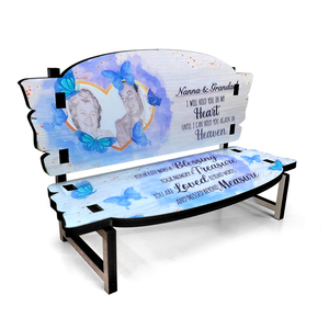 Personalized Eco-Friendly Wooden MDF <strong>Memorial</strong> <strong>Bench</strong> Sublimation Blank Printable Photo <strong>Bench</strong> Painted Technique - Product Image 2