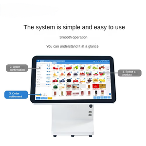 Sistema POS de Pantalla Táctil Capacitiva de 10 Pulgadas con Aleación de Aluminio I5 I3 para Restaurantes de Servicio Rápido, Caja Registradora - Product Image 4