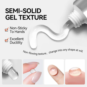 Gel làm móng đa năng BORN PRETTY 4 trong 1, dạng bán cứng, không dính, tạo hình 3D, mạ chrome, trong tuýp - Product Image 1