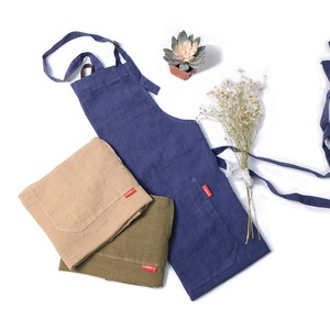 CHANGRONG Custom High Quality Adult Unisex Comfortable Raw Ecological French Flower Shop Garden <strong>Baker</strong> Cooking Cotton Linen <strong>Apron</strong> - Product Image 5