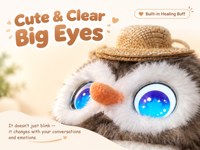 Robot en peluche interactif IA, compagnon robot interactif, pratique de la langue, chat vocal, apprentissage pour l'apprentissage des langues, Peluche IA