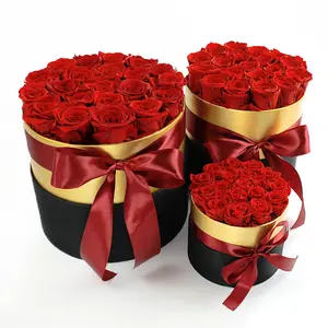 Rose éternelle sans fin, fleur préservée, pour la saint-valentin, pour un cadeau parfaite, coffret