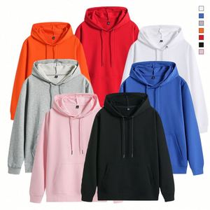 Sweat-shirts à capuche unisexe en coton uni surdimensionnés personnalisés pour l'hiver – Pulls pour hommes grandes tailles en gros - Product Image 2