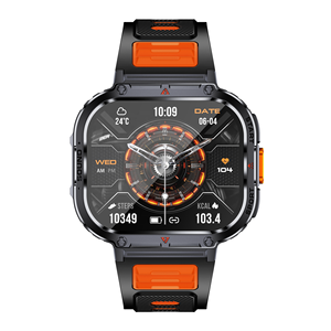 Montre connectée de sport pour homme, écran TFT HD 2,0 pouces, étanche IP68, moniteur de fréquence cardiaque, tracker d'activité physique, bracelet en silicone magnétique - Product Image 2