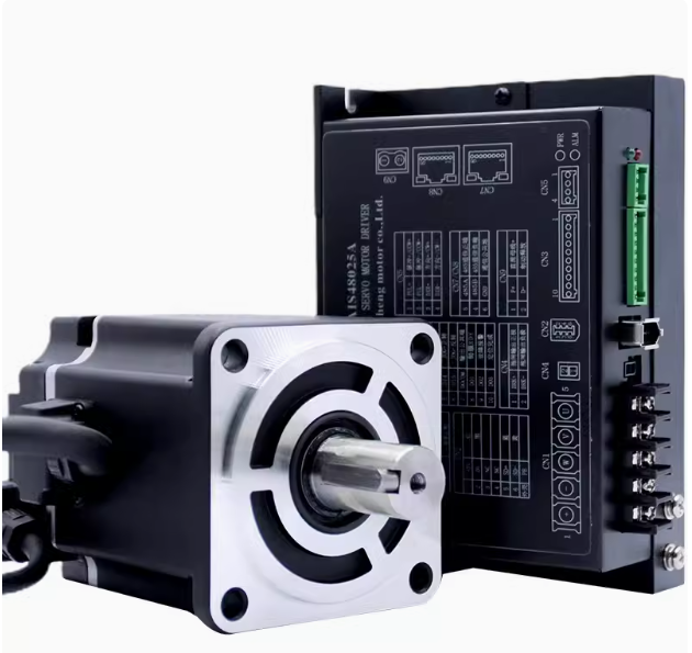 Siheng Motor Factory's 40mm 100W DC Servo Motor and 24VDC/48VDC Driver 3000rpm 0.32nm 3Phase for Various Applications