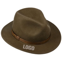 Chapeau Fedora en feutre de laine personnalisé avec bordure, unisexe, pour adultes, chapeau de fête pour femmes, mode quatre saisons