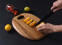 Planche à découper en bois pour viande et huile Bloc à découper style raisin