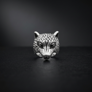 Bague Tête de Loup - Minimaliste pour Femme en Argent 925 - Product Image 2