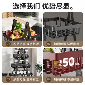 Étagère à épices multi-niveaux en acier inoxydable pour rangement de cuisine avec design empilable, taille L, forme carrée - Product Image 4