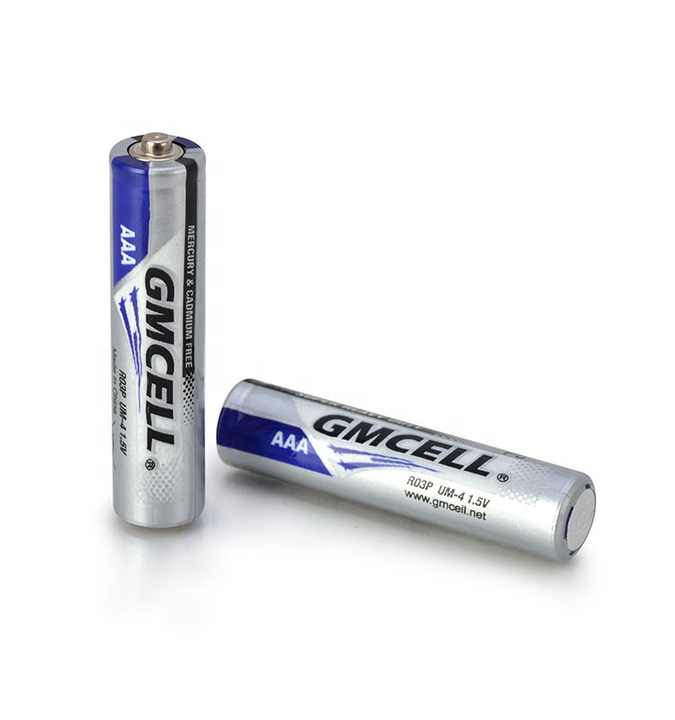GMCELL-batería de alta resistencia AAA R03P, UM-4, batería seca