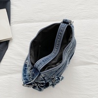 Nouveau Sac Bandoulière Femme en Jean Délavé Grande Capacité 2026 – Sac à Main Décontracté Simple et Tendance Forme Carrée