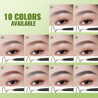 Crayon à sourcils imperméable longue durée avec logo personnalisé Définisseur de sourcils anti-taches Fournisseur de maquillage des sourcils OEM Cosmétiques de marque privée