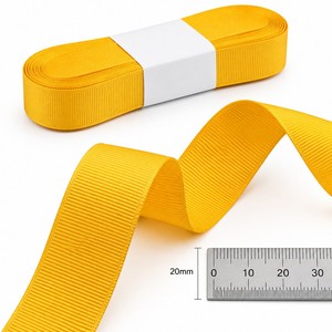 Nastri in Poliestere Grosgrain di Lusso Papillon 20mm, Servizio di Taglio Personalizzato, <span class=keywords><strong>10</strong></span> Metri, Bellissimi per San Valentino e Compleanni - Product Image 4
