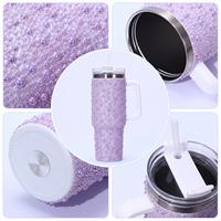 Bicchiere in Acciaio Inox da 1,2L con Superficie Decorata e Manico Laterale per Nome Personalizzato, Regalo di Lusso