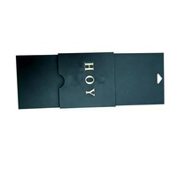 Porte-cartes cadeaux coulissants écologiques personnalisés en carton recyclable avec dorure à chaud et taille sur mesure pour les boutiques