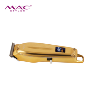 Cortadora de Cabello Inalámbrica Profesional MAC, Cuchilla Dorada sin Superposición, Pantalla LCD, Recargable, para Barbería y Uso Doméstico - Product Image 4