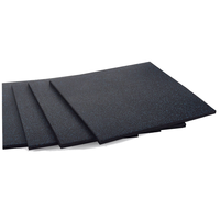 Tapis en caoutchouc noir personnalisé, imperméable, antidérapant, en EPDM, NBR, néoprène, pour machines, joint d'étanchéité de sol, taille personnalisée
