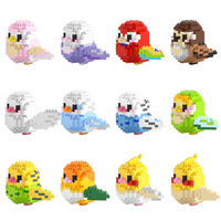 Nouveaux cadeaux de fête pour enfants, mini animaux oiseaux, blocs de construction, jouets, ensembles pour prix, cadeaux d'anniversaire, micro-nano blocs de construction, kits de briques