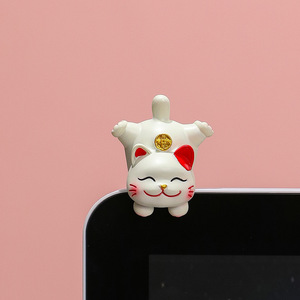 แมวนำโชคเรซิ่นรูปปั้นสัตว์ขนาดเล็กเครื่องประดับสำหรับโต๊ะทำงานตกแต่งบ้านงานฝีมือศิลปะของขวัญ - Product Image 4