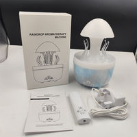 Nouveau design Raindrop Home Portable 7 LED couleurs changeantes brume nuage humidificateur diffuseur d'arôme Machine