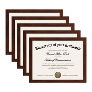 Stock Supply 8.5x11 Inches Certificate <b>Frames</b> Wholesale, Premium Mahogany Document Display <b>Frame</b> with Wall & Tabletop Mounting - Product Image 1